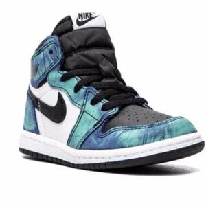 Jordan Kids Air Jordan 1 High OG "Tie-Dye" sneakers Toddler 6 like NEW condition